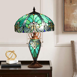 Tiffany lotus flower 20.75 best sale table lamp